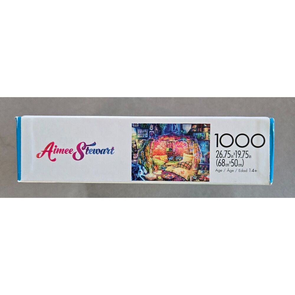 Buffalo Games Blanket Fort 1979 1000 pc Aimee Stewart Complete Puzzle 2022 Dog - Picture 3 of 7